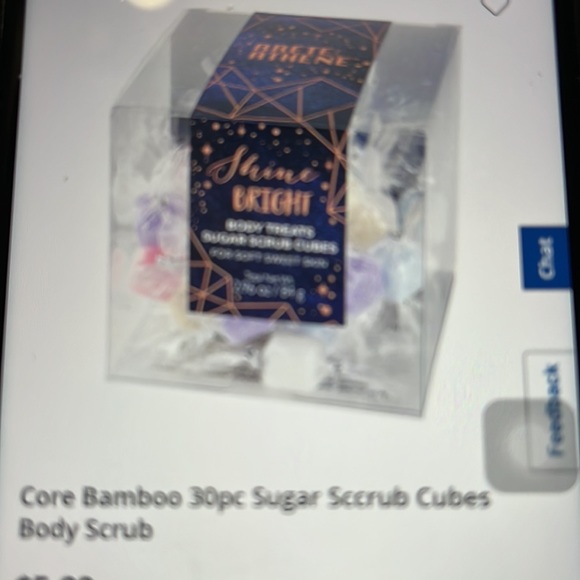 Core bamboo 30 pc sugar scrub cubes vanilla sugar, white chocolate, cranberry - Picture 9 of 9
